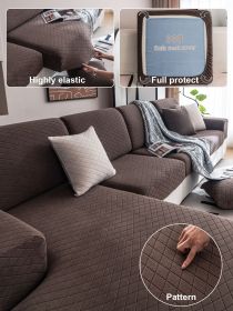 1 Pc Waterproof Sofa Cover, All Inclusive Universal Cover, Universal Minimalist Style Sofa Cover, New Anti Cat Scratch Sofa Hat (Color: Brown, size: Single seat)