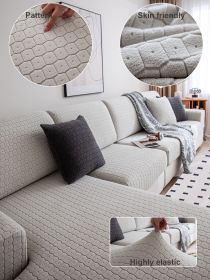 1 PC Sofa Cover Elastic All Inclusive Universal Set All Season Universal Anti Cat Scratch Sofa Cushion Cover (Color: Light Gray, size: Sofa back cover)