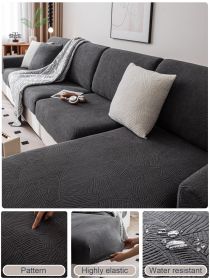 1 Pc Anti Cat Scratch New Sofa Cover All Inclusive Universal Set, Four Season Universal Nordic Elastic Sofa Hat Guifei Combination Set (Color: Dark Gray, size: 2-person seat)