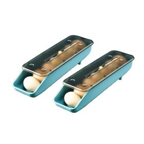 2Pcs/Set Automatic Eggs Storage Box Refrigerator Egg Dispenser (type: Style B, Color: As pic show)