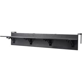 Balcony Hanging Table 12 x 48 in Outdoor Patio Railing Bar Table Foldable (Material: Plastic Wood, size: 12x59 inch)