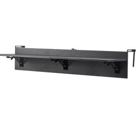 Balcony Hanging Table 12 x 48 in Outdoor Patio Railing Bar Table Foldable (Material: Plastic Wood, size: 12x48 inch)