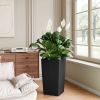 30 in Tall Large Flower Pots Planter with Self-Watering Drainage Holes&Inner Trays Indoor Outdoor Plant Pot with Drain Holes, Water Level Monitor