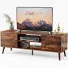 Panel TV cabinet can store black cabinets, suitable for home living room office TV cabinet