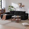 96.9" Cloud Sectional Couch with L-Shape Chaise,Modern Modular Sofa with Deep Seat, Upholstered Couches for Living Room Bedroom,No Assembly Required