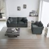 2 Seater Loveseat and Chair Set, 2 Piece Sofa & Chair Set, Loveseat and Accent Chair