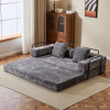 Floor Couch,Compression Sofa,Convertible Floor Sofa Bed-with Pillow Back Support Armrest,Comfy Futon Couch Lounge Sleeper Bed,Corduroy Fabric