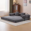 Floor Couch,Compression Sofa,Convertible Floor Sofa Bed-with Pillow Back Support Armrest,Comfy Futon Couch Lounge Sleeper Bed,Corduroy Fabric