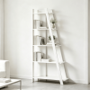 Modern 5-Tier Bookshelf Narrow Vertical Display Shelf for Small Space Saving Design with Open Shelves
