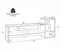 Cube TV Stand for 55 Inch TV with Open Storage Shelves And Power Outlets Modern Living Room Entertainment Center