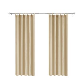 Indoor Outdoor Window Curtain (1 Panel) Beige (Pattern: 50x84inch)