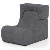 Floor Chair Lazy Sofa with Detachable Headrest