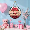 St Patricks Day Decorations - Hanging Wooden Sign for Wall Home Door Birthday | Shamrock Decorations Wood Wreaths Irish St Patty's Day Accessories Par