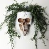 Wall Planter for Indoor Outdoor Plants, Hanging Skull Vase Unique Face Flower Pot Head Planters
