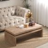 Modern Rustic Wood Coffee Table Ã¢â‚¬â€œ Rectangular Living Room Center Table with Floating Top Design 47.6" L * 23.6" W * 16.3" H