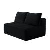 134" Cloud Sectional Sofa with U-Shape Chaise and Side Pockets and Cup holder , Modern Modular Design, Deep Seating