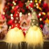 Lighted Christmas Gnome, Handmade Plush Scandinavian Swedish Tomte, Light Up Elf Toy Holiday Present