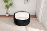 Oversized Bean Bag Chairs,Multicolor Faux Fur Couch Filled with Shredded Sponge,Large Lounger Sofa For Living Room,No Assembly Required