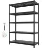 Storage Shelves, 5-Tier Adjustable, 3000 lbs Capacity, Heavy Duty Garage Storage Shelving Unit, Metal Utility Rack Shelf