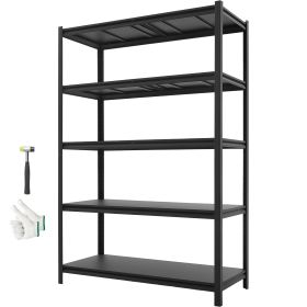 Storage Shelves, 5-Tier Adjustable, 3000 lbs Capacity, Heavy Duty Garage Storage Shelving Unit, Metal Utility Rack Shelf (Default: Default)