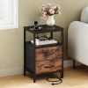 1/2 Pack Floating Nightstand with Charging Station, Wall Mounted Bedside Table with USB & Type-C Ports