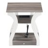 3-Tier Nightstand with Charging Station, Modern Bedside Table with USB Ports And Outlets, Slim End Table for Bedroom, Small Apartment, Dorm Room