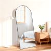 65"x24" Floor Mirror with Aluminum Alloy Frame  Full Length Mirror with Stand Body Wall-Mounted Mirrors For Bedroom Bathroom