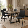 2pcs Modern PU Leather Dining Chair, for Dining Room, Kitchen, Living Room, Bedroom, Home, Restaurant & Cafe