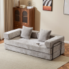 Floor Couch,Compression Sofa,Convertible Floor Sofa Bed-with Pillow Back Support Armrest,Comfy Futon Couch Lounge Sleeper Bed,Corduroy Fabric