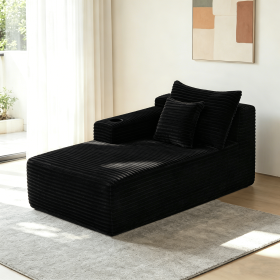 134" Cloud Sectional Sofa with U-Shape Chaise and Side Pockets and Cup holder , Modern Modular Design, Deep Seating (chairs: chairs, counters: COUNTRS)