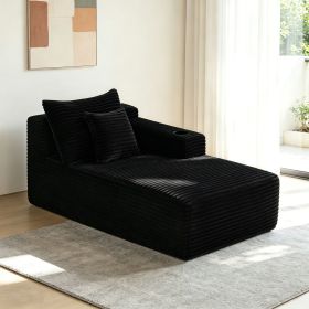 134" Cloud Sectional Sofa with U-Shape Chaise and Side Pockets and Cup holder , Modern Modular Design, Deep Seating (chairs: R-chairs, counters: COUNTRS)