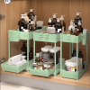 3 Pack Under Sink Organizers, 2-Tier Multi-Use Kitchen and Bathroom Organizers and Storage with Sliding Drawers, Bathroom Cabinet Organizer