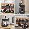 3 Pack Under Sink Organizers,2-Tier Multi-Use Kitchen and Bathroom Organizers and Storage with Sliding Drawers,Bathroom Cabinet Organizer