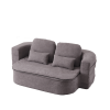 75''2-in-1 Foldable Sofa,Convertible Sleeper Foam Sofa Bed with Multi Functional Blanket, Chenille Floor folding sofa bed