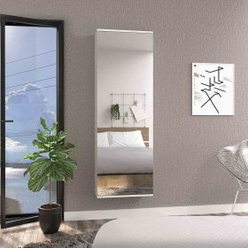 Baltimore Wall Mounted Shoe Rack, Mirror, Single Door, Ten Shoes Capacity (Color: Light Gray)