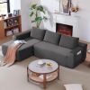 96.9" Cloud Sectional Couch with L-Shape Chaise,Modern Modular Sofa with Deep Seat, Upholstered Couches for Living Room Bedroom,No Assembly Required