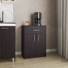 Pantry Organizer Cabinet 33" H, 1 Drawer, 2 Interior Shelves, 2 Doors