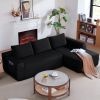 96.9" Cloud Sectional Couch with L-Shape Chaise,Modern Modular Sofa with Deep Seat, Upholstered Couches for Living Room Bedroom,No Assembly Required
