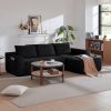 96.9" Cloud Sectional Couch with L-Shape Chaise,Modern Modular Sofa with Deep Seat, Upholstered Couches for Living Room Bedroom,No Assembly Required