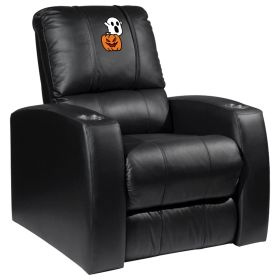 Relax Home Theater Recliner with Spooky Pumpkin Patch Logo (Material: Commercial Grade Synthetic Leather)