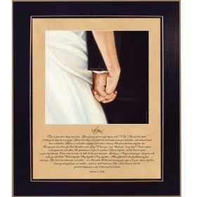 "I Do" By Bonnie Mohr, Printed Wall Art, Ready To Hang Framed Poster, Black Frame (Color: as Pic)