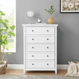 Modern 5 Drawers Dresser 5 Drawers Cabinet,Chest of Drawers Closet Organizers and Storage Clothes Storage Drawers Cabinet for Living Room (Color: as Pic)