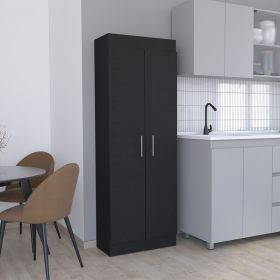 Nepal Pantry Cabinet, Space-Efficient 2-Door Design with Multiple Shelves (Color: as Pic)