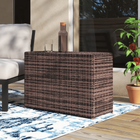 Fully Assembled Outdoor Side Table (Color: as Pic)