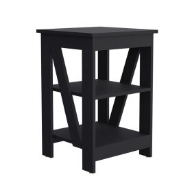 Side Table Rossville, Living Room, Black (Color: as Pic)