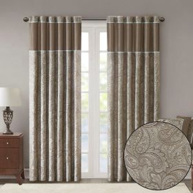 Jacquard Curtain Panel Pair(2 Pcs Window Panels) (Color: as Pic)