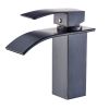 Waterfall showerhead bathroom faucet, single handle bathroom sink faucet