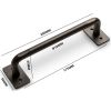 Sliding Barn Door Handle Pull Kit Heavy Duty Large Pull and Flush Set Carbon Steel Vintage Style Sliding Gate for Home Hotel