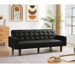 PU Leather Sofa Furniture Adjustable backrest Easily Assembles Loveseat