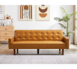 PU Leather Sofa Furniture Adjustable backrest Easily Assembles Loveseat